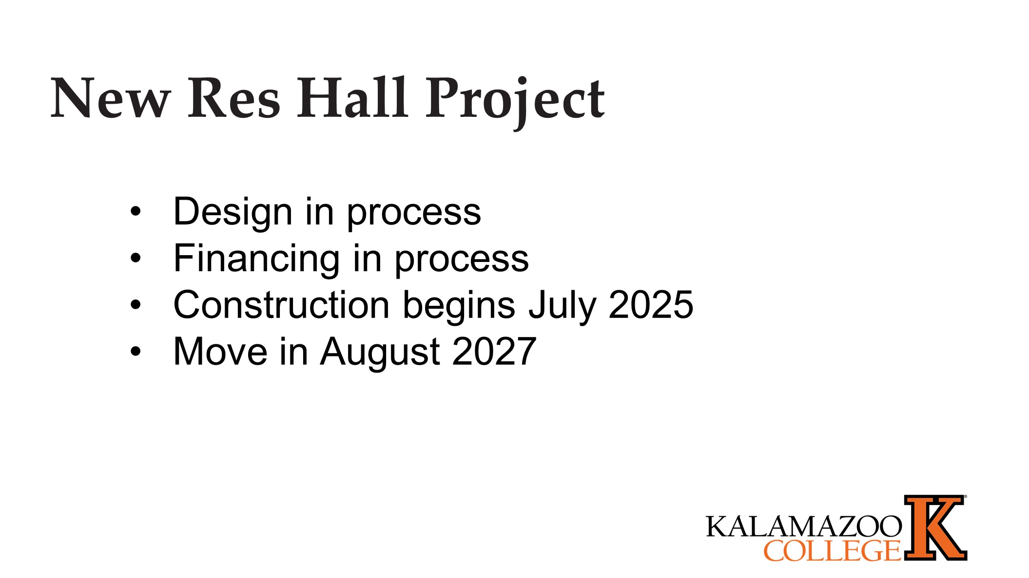 All Campus Gathering Fall 2024 Human Resources Kalamazoo College